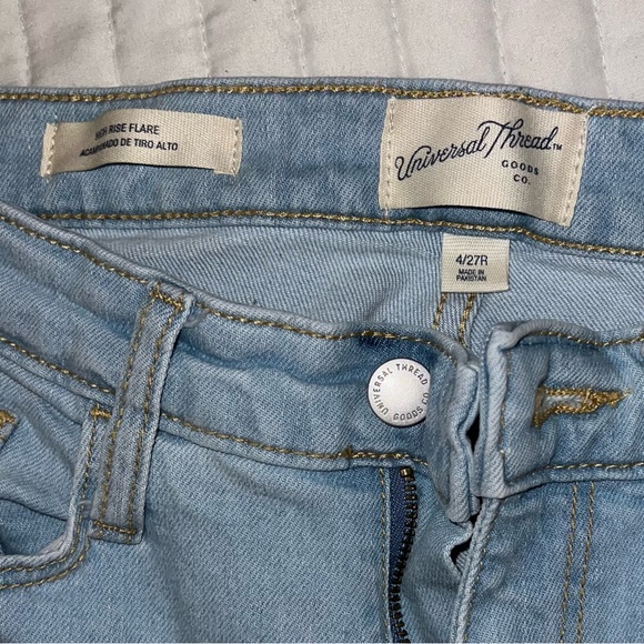 Light Wash Flare Jeans - Picture 3 of 4